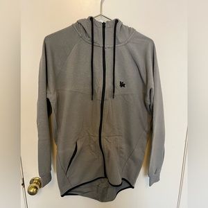 YoungLA Sage cotton fitted zip-up hoodie, drop cut, L